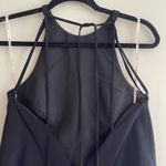 Halston Heritage  Black High-Neck Gown with Draped Ruffle Back Size 4 Photo 8