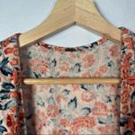 Free People  Surf Date Copper Floral Cut Out Tie Front Romper S Photo 11