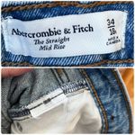 Abercrombie & Fitch  Curve Love The Straight Mid Rise Jean Size 34/18R Photo 11