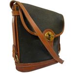 Dooney & Bourke Vintage Cavalry Spectator Black British Tan AWL P76 Shoulder Bag Photo 10