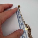 Kate Spade Day Tripper Bib Necklace Navy Blue Statement Chunky coastal Waterfall Photo 6