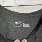 Aerie  Ribbed Knit Tank Top Charcoal Size Medium Photo 2