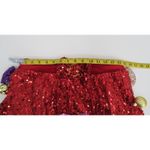 love on a hanger Red Sequin Bow Tulle Skirt Women's Size M Holiday Party Photo 4
