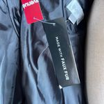 Avenue Black Faux Fur Coat with A Hood Size 18/20 Photo 8