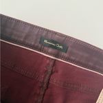 Massimo Dutti Size 6 Burgundy Skinny Jean Photo 3