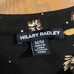 Hilary Radley Womens Black Floral Long Sleeve Tunic Top NWOT Medium Photo 6