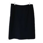 Evan Picone Pencil Skirt Suit Separate Classic Work Lined Solid Black Size 16 Photo 2