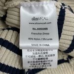 Alice McCALL Frenchie Striped Mini Dress Nude Ink Blue Gold Women’s Size 4 | XS Photo 10