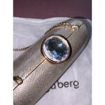 olga berg Marta Metallic Clutch in Gold Womens Purse Shoulder Handbag Photo 6