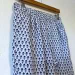 Rebecca Taylor  Ditsy Tulip Print Shorts Blue White Bermuda   Size 6 Photo 2