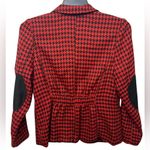 Joan Rivers Red and Black Houndstooth Blazer Jacket Photo 1