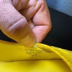 Ralph Lauren Lauren  Yellow Snakeskin Leather Stiletto Heel Kailee Pumps‎ 8.5 B Photo 5