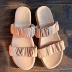 Dream Paris Dream Pairs Women's Beige Ruffle Sandals Photo 1