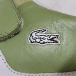 Lacoste Womens Vito Driving Shoe 9 Green White Leather Suede Hook & Loop Sneaker Photo 15