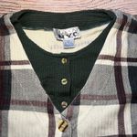 VTG 90s NYC Collection Layered Plaid Button Up Top Womens L Cabincore Shirt Fall Size L Photo 1