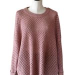 Democracy NWT Long Sleeve Round Neck Open Work SZ-3X Photo 4