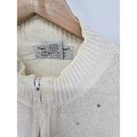 Tiara International Red Cardinal & Holly Embellished Cardigan Sweater Large White Photo 2