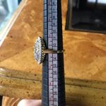 Natural Tanzanite Green Tanzanite Sterling Silver Cocktail Ring Size 6 Gold Photo 5