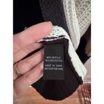 Fortune & Ivy Edwina Long Sleeve Colorblock Cardigan Size Medium Black Tan Ivory Photo 2