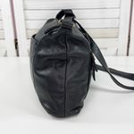 Lucky Brand  Leather Boho Messenger Crossbody Bag Black Photo 3