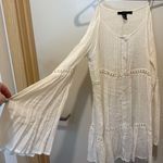 White Open Shoulder Dress Size M Photo 1