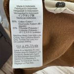 Madewell Women's Mustard Brown Velour Half-Zip Sweatshirt Size L Casual Photo 4