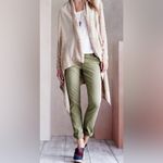 Pilcro and the Letterpress Pilcro Anthropologie Fit Hyphen Chinos Olive Green Women’s 29 Boho Comfort Prep Photo 1