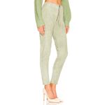 retrofete James Suede Zip Front Pant Sage Womens Size Medium Green Photo 4