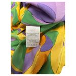 Danielle Bernstein New  WeWoreWhat Dress Womens Small Yellow Purple Strapless 70s Photo 12