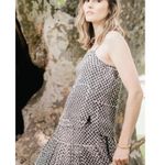 VOLOSHIN Anthropologie Isa Geo Print Twisted Silk Blend Cami Top Size XS Brown Photo 2