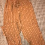 American Eagle Outfitters Stripped Yellow Pants Tan Size XS Photo 0