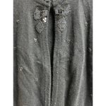 Potomac Collection Embellished Sweater Cardigan Black Bow Shoulder Pads Vintage Size M Photo 6
