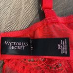 Victoria's Secret Victoria’s Secret Sheer Red Lace Push Up Baby Doll Slip Size 36C Photo 11