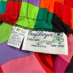 Vintage 80s/90s Gay Boyer Colorful Bold Geometric High Waist Palazzo Pants Red Size M Photo 5