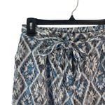 Anthropologie Skies Are Blue Women's Size Small Flowy Printed Blue Tie Shorts Photo 1