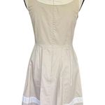 White House | Black Market Khaki Tan and White Dress. Size 4 Photo 2