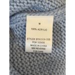 Bailey Rose Blue Knit Pullover Sweater Red Lobster Whipstitch Trim Womens Medium Photo 7