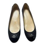 Coach Chelsea Black Matte Leather Ballet Flats Photo 1