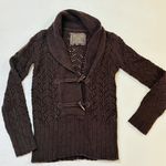 Old Navy vintage cardigan sweater for women, brown, button down, long sleeves, size s Photo 4
