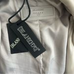 BLANK NYC Faux Leather Cream Blazer Size S Photo 11