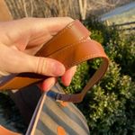 Fendi Authentic Pequin Striped shoulder Tote Bag Photo 8