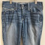 Ariat Womens R.E.A.L Faded Mid Rise Icon Stackable Straight Leg Skinny Jeans Photo 3