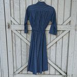 Vintage dress long sleeve with stripes 60s 70s Photo 6