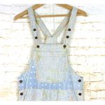 Boho Printed Shortall Women XS Ivory Blue Floral Paisley Bali Batik Home Cottage Photo 3