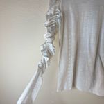 We The Free Free People Natasha Long Sleeve Tee Size Medium Alabaster White  Photo 5