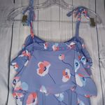 Jessica Simpson  Floral Maxi Dress in Blue with Spaghetti straps Photo 7