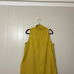 For Cynthia Rowley Linen Blend Dress Womens High Low Boho Yellow Size L Photo 4
