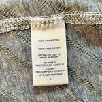 Daisy Fuentes  Gray Long Sleeve Blouse Ruffle Diagonal Stripes Large Photo 8