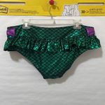 Disney Hot Topic The Little Mermaid Ariel 1-PC Green Scales Ruffled Cosplay Swim Bottoms $54.50 EUC XXL Photo 2