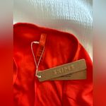 SKIMS NWT Soft Lounge Ruched Ribbed Flare Pants Leggings Red Orange Size Large Photo 6